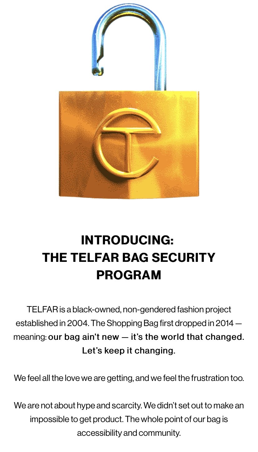 Telfar. Telfar Shopping Bags. Dope Fashion Sense. Black Owned. Black Owned Brands