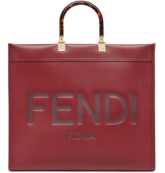 stylish handbags for the winter season for your best winter outfits. FENDI Medium Sunshine Leather Shopper