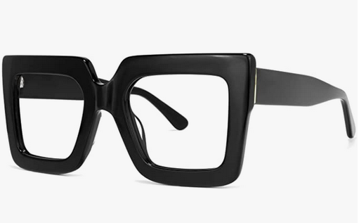 Oversized Black Glasses 