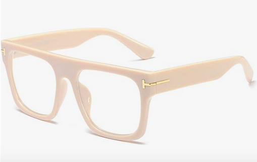 cream color glasses frames for outfits in the summer season and fall season