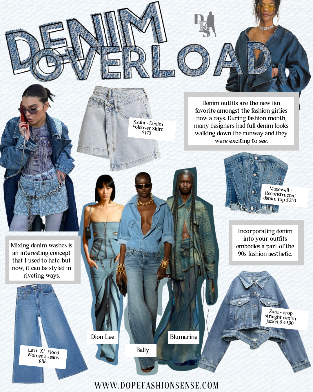 7 Denim trends that you need for the fall and winter season. these are great denim trends 2022 
